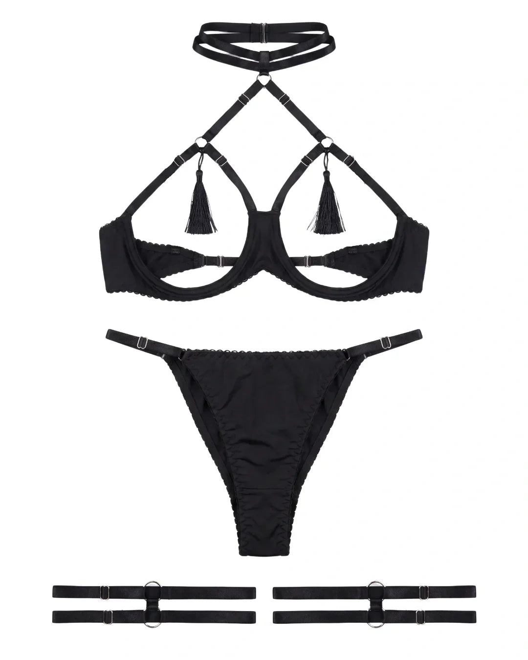 Garter Set - Ebonix - Black