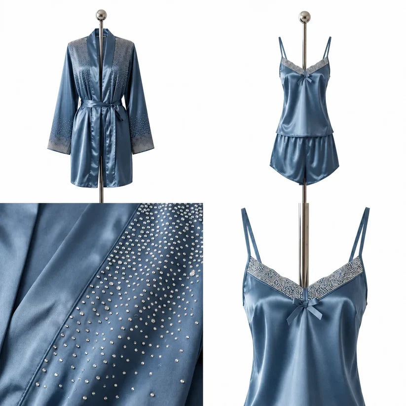 8 PCS Bridal Nightwear Imported