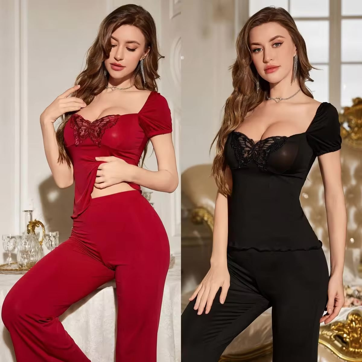 Cute Stretchable Nightwear(Pajama & Shirt)