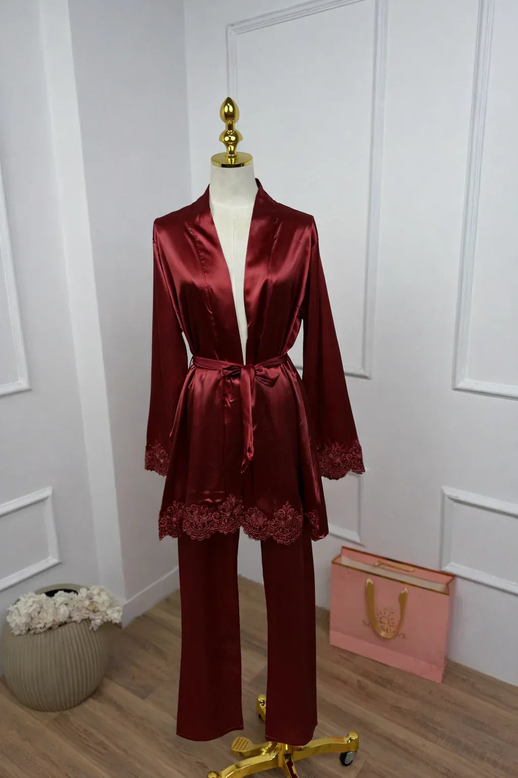 Burgundy Sleepwear Set