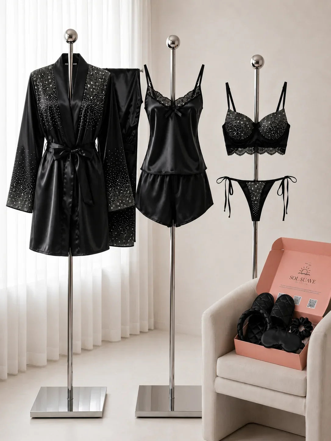 8 PCS Bridal Nightwear Imported