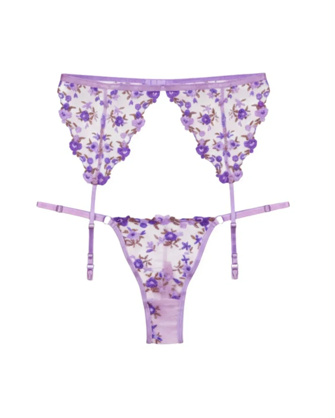 Garter Set - Blossom Muse - Purple